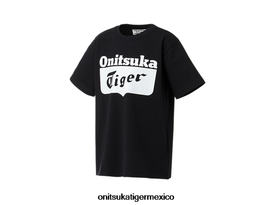Onitsuka Tiger ropa 4P8D6N661 blanco negro niños camiseta con logo