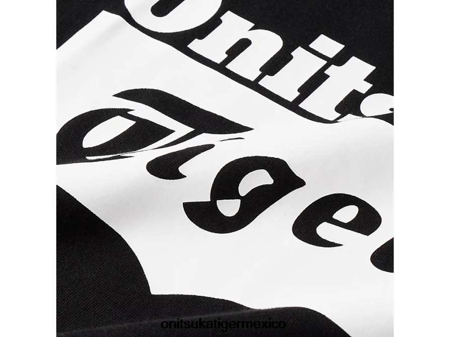 Onitsuka Tiger ropa 4P8D6N661 blanco negro niños camiseta con logo