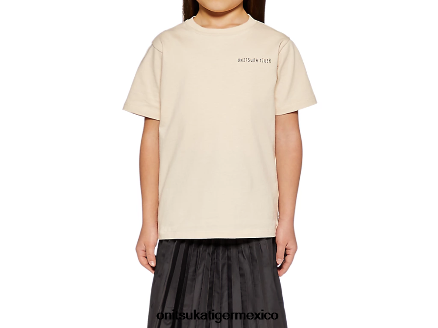 Onitsuka Tiger ropa 4P8D6N663 blanquecino niños camiseta gráfica