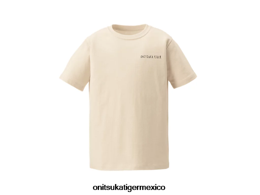 Onitsuka Tiger ropa 4P8D6N663 blanquecino niños camiseta gráfica