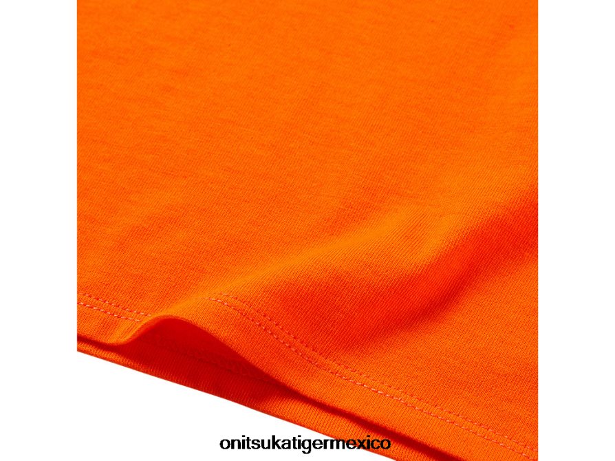 Onitsuka Tiger ropa 4P8D6N671 habanero niños camiseta gráfica
