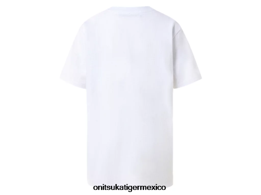 Onitsuka Tiger ropa 4P8D6N680 blanco real niños camiseta gráfica