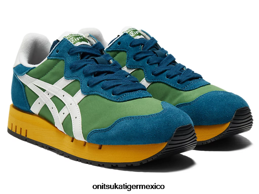 Onitsuka Tiger zapatos 4P8D6N10 verde espinaca/blanco unisexo calibre x