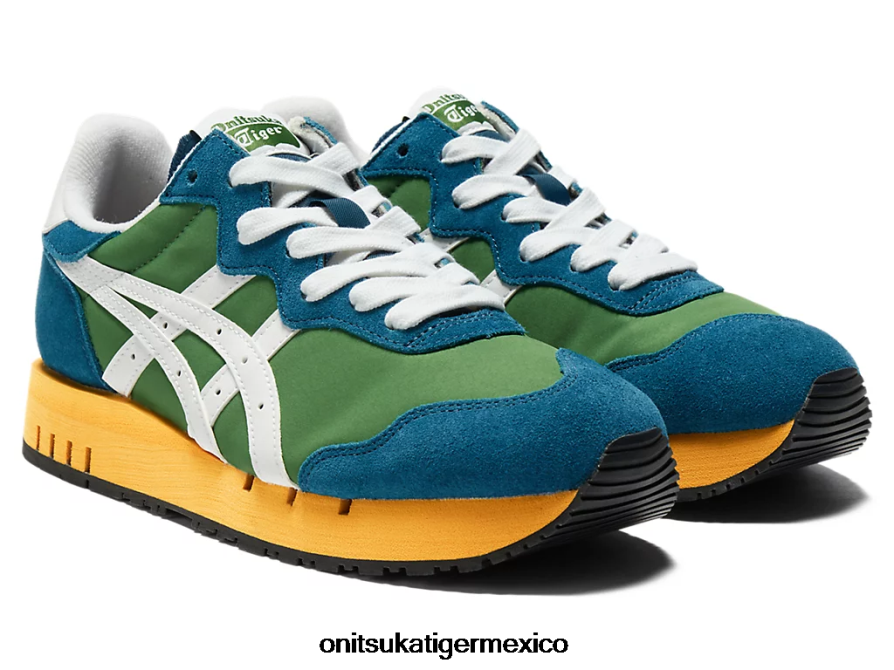 Onitsuka Tiger zapatos 4P8D6N10 verde espinaca/blanco unisexo calibre x