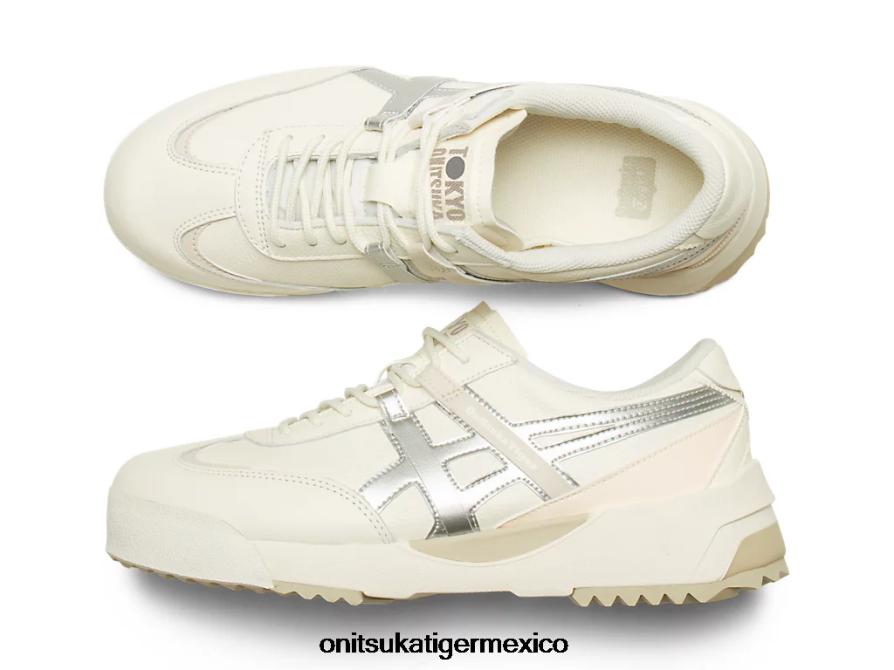 Onitsuka Tiger zapatos 4P8D6N112 crema/plata pura unisexo delegación ex