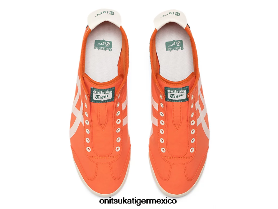 Onitsuka Tiger zapatos 4P8D6N119 tomate/crema bermellón unisexo México 66 sin cordones