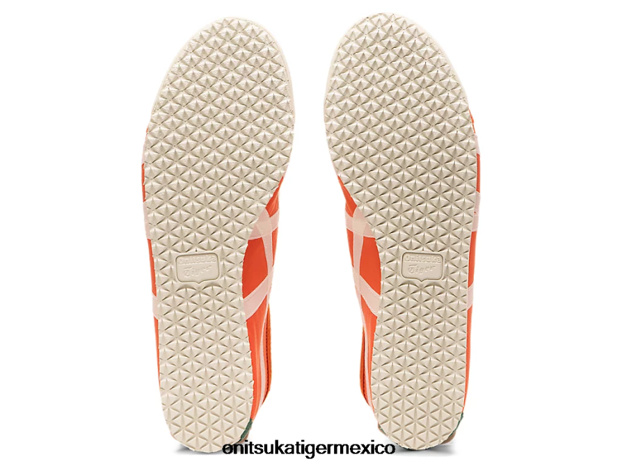 Onitsuka Tiger zapatos 4P8D6N119 tomate/crema bermellón unisexo México 66 sin cordones