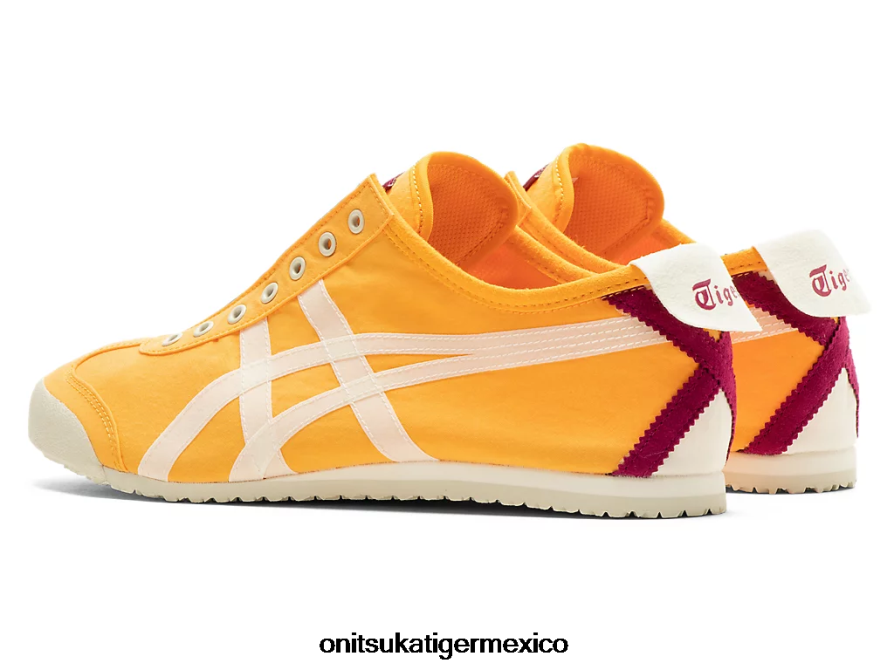 Onitsuka Tiger zapatos 4P8D6N120 cítricos/crema unisexo México 66 sin cordones