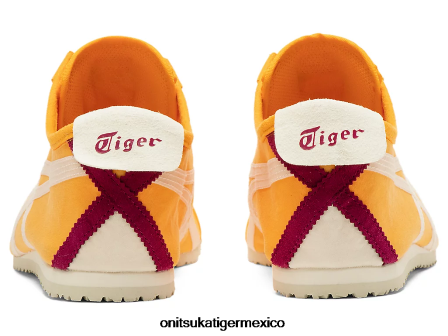 Onitsuka Tiger zapatos 4P8D6N120 cítricos/crema unisexo México 66 sin cordones