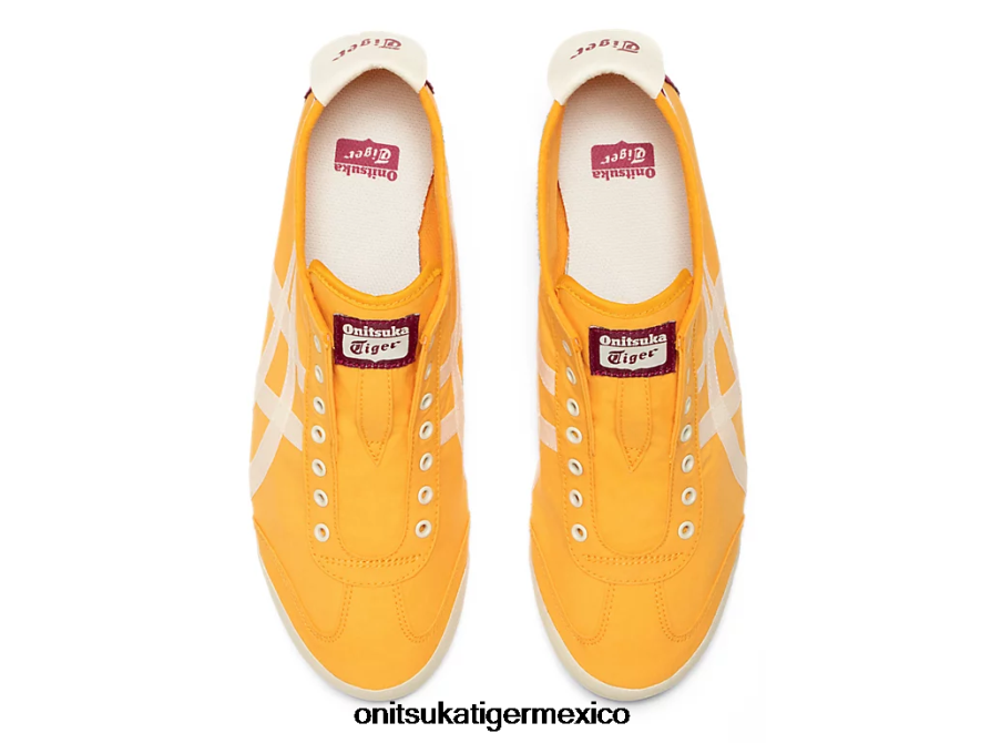 Onitsuka Tiger zapatos 4P8D6N120 cítricos/crema unisexo México 66 sin cordones