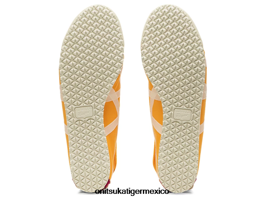 Onitsuka Tiger zapatos 4P8D6N120 cítricos/crema unisexo México 66 sin cordones