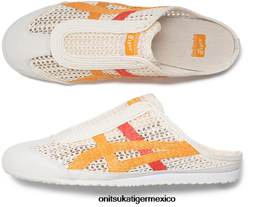 Onitsuka Tiger zapatos 4P8D6N122 crema/ámbar unisexo méxico 66 sabot