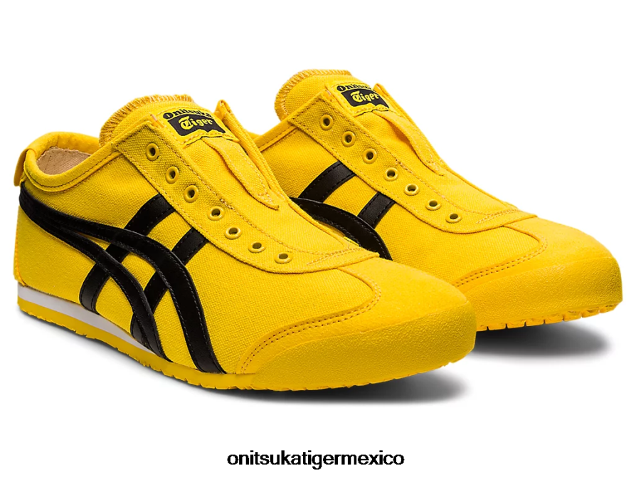 Onitsuka Tiger zapatos 4P8D6N126 tai chi amarillo/negro unisexo México 66 sin cordones