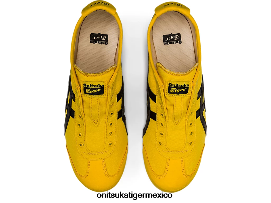 Onitsuka Tiger zapatos 4P8D6N126 tai chi amarillo/negro unisexo México 66 sin cordones