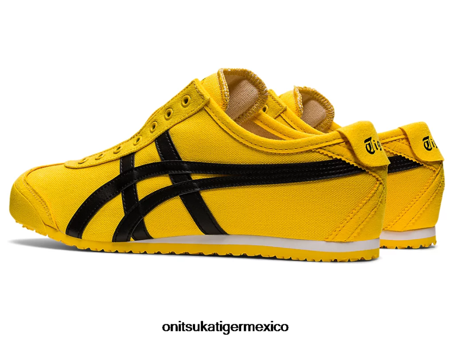 Onitsuka Tiger zapatos 4P8D6N126 tai chi amarillo/negro unisexo México 66 sin cordones