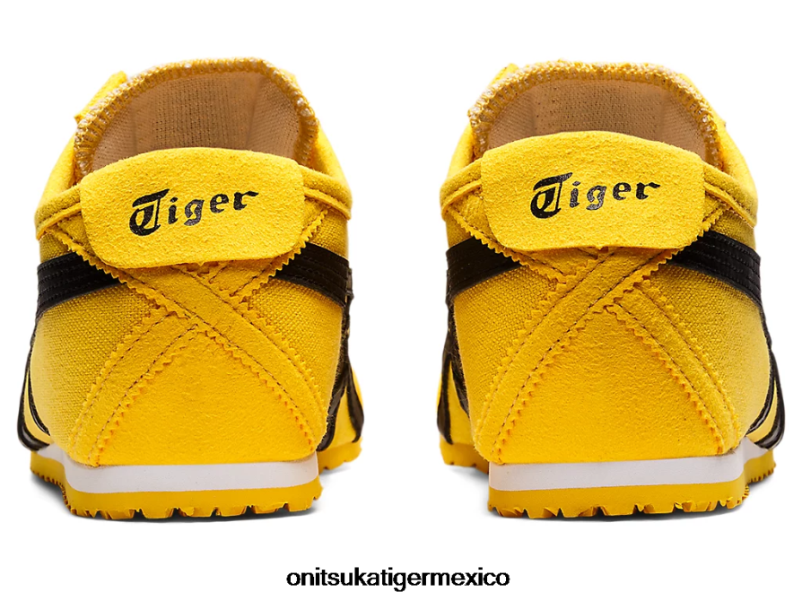Onitsuka Tiger zapatos 4P8D6N126 tai chi amarillo/negro unisexo México 66 sin cordones
