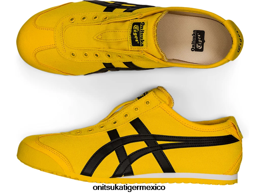 Onitsuka Tiger zapatos 4P8D6N126 tai chi amarillo/negro unisexo México 66 sin cordones