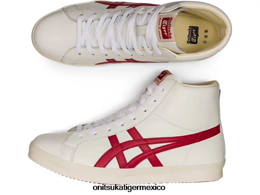 Onitsuka Tiger zapatos 4P8D6N138 blanco/rojo clásico unisexo fabre hola nm