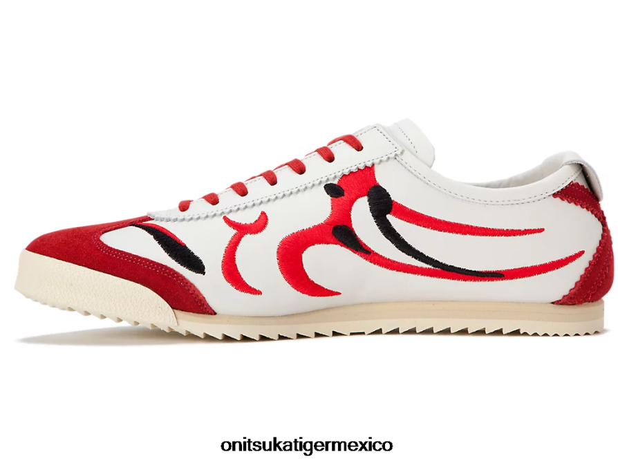 Onitsuka Tiger zapatos 4P8D6N140 blanco/rojo clásico hombres México 66 de lujo
