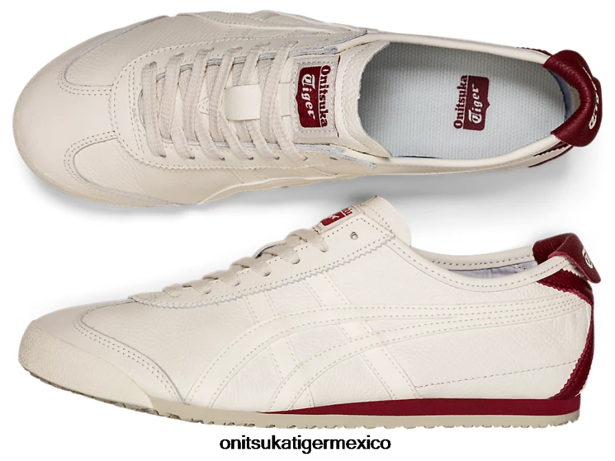 Onitsuka Tiger zapatos 4P8D6N166 crema/jugo de remolacha unisexo México 66