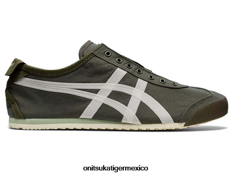 Onitsuka Tiger zapatos 4P8D6N180 manto verde/abedul unisexo México 66 sin cordones
