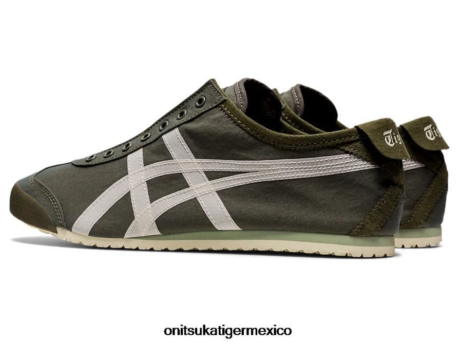 Onitsuka Tiger zapatos 4P8D6N180 manto verde/abedul unisexo México 66 sin cordones