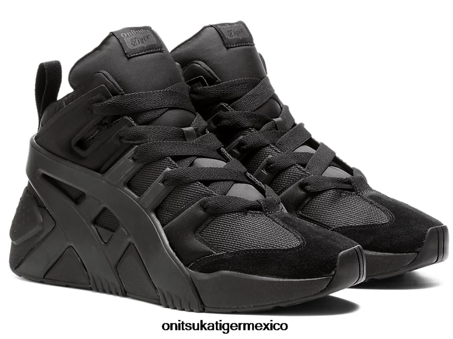 Onitsuka Tiger zapatos 4P8D6N203 negro unisexo zapatillas deportivas con logo grande infladas