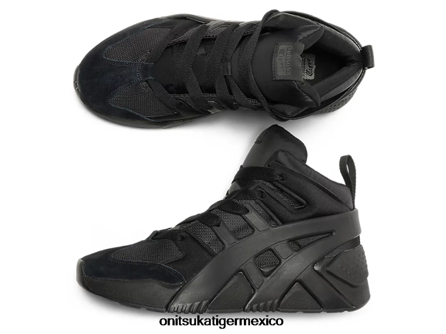 Onitsuka Tiger zapatos 4P8D6N203 negro unisexo zapatillas deportivas con logo grande infladas