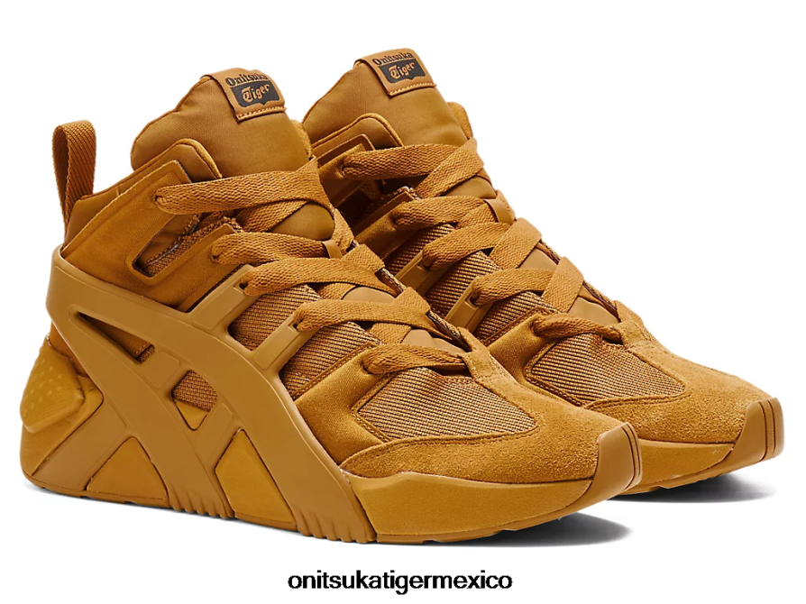 Onitsuka Tiger zapatos 4P8D6N207 presidio bronceado unisexo zapatillas deportivas con logo grande infladas