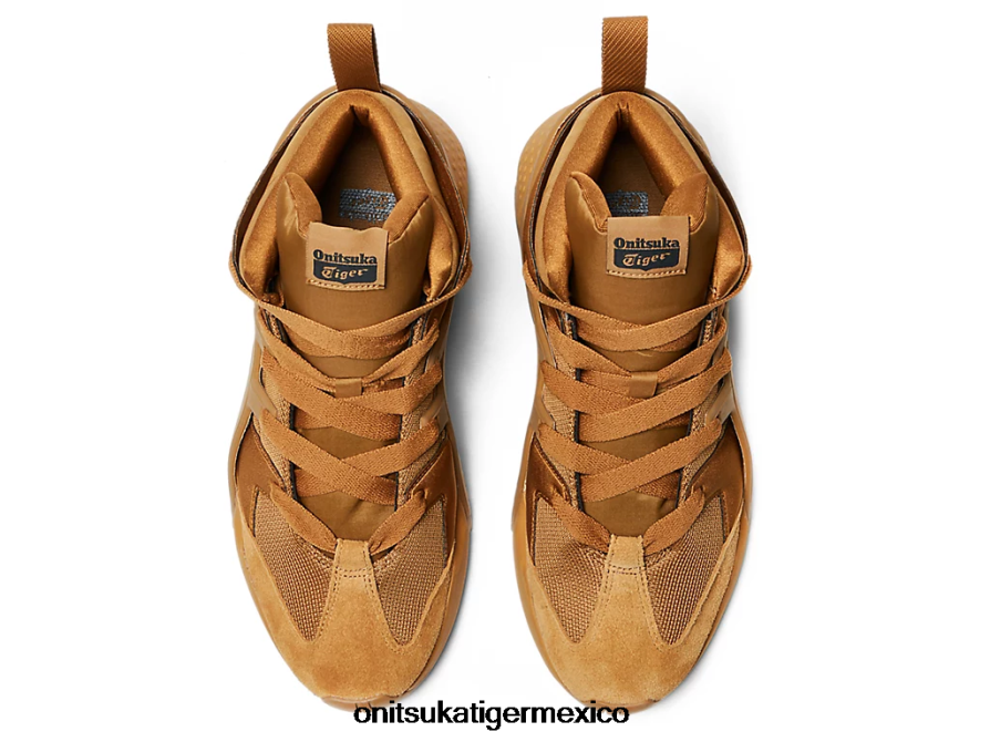 Onitsuka Tiger zapatos 4P8D6N207 presidio bronceado unisexo zapatillas deportivas con logo grande infladas