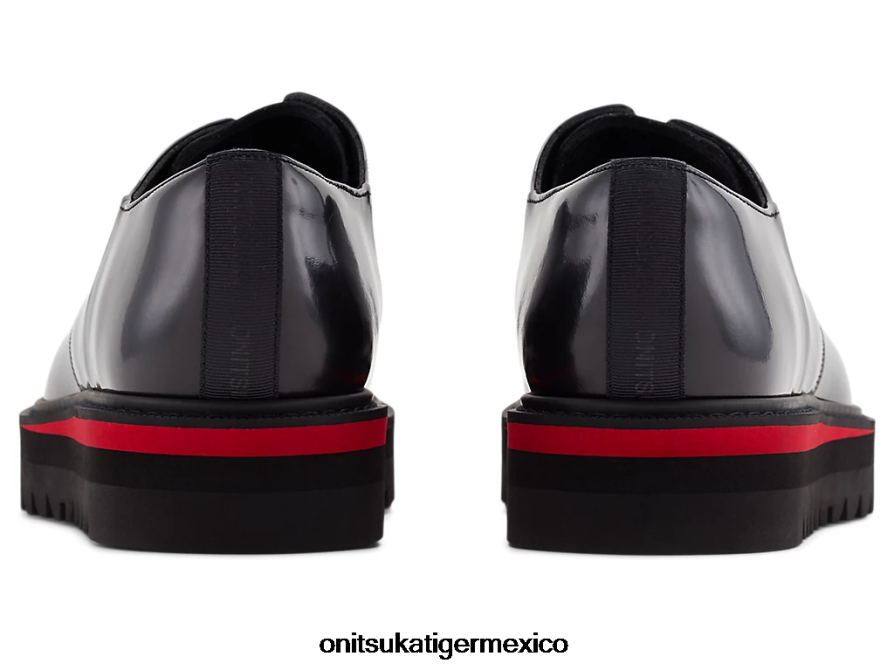 Onitsuka Tiger zapatos 4P8D6N220 negro/rojo clásico hombres derby