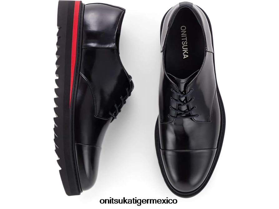 Onitsuka Tiger zapatos 4P8D6N220 negro/rojo clásico hombres derby