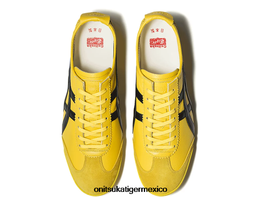 Onitsuka Tiger zapatos 4P8D6N23 tai chi amarillo/negro hombres México 66 de lujo