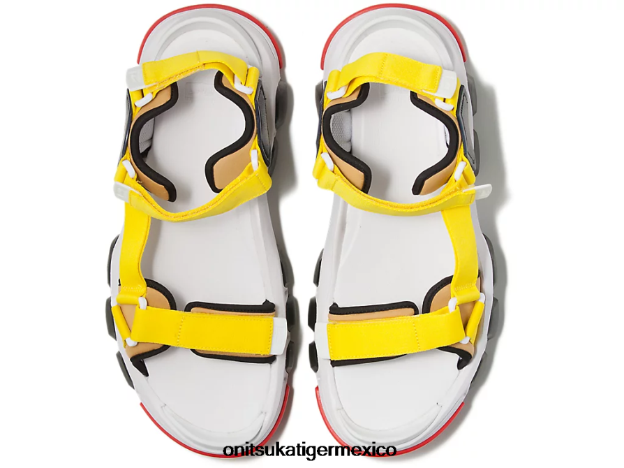 Onitsuka Tiger zapatos 4P8D6N232 blanco/amarillo vibrante unisexo correa dentífrica