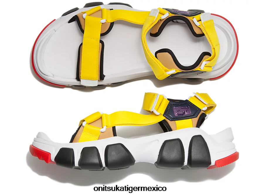 Onitsuka Tiger zapatos 4P8D6N232 blanco/amarillo vibrante unisexo correa dentífrica