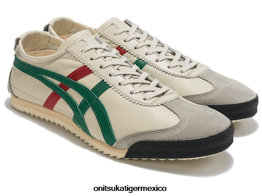 Onitsuka Tiger zapatos 4P8D6N24 crema/verde hombres México 66 de lujo