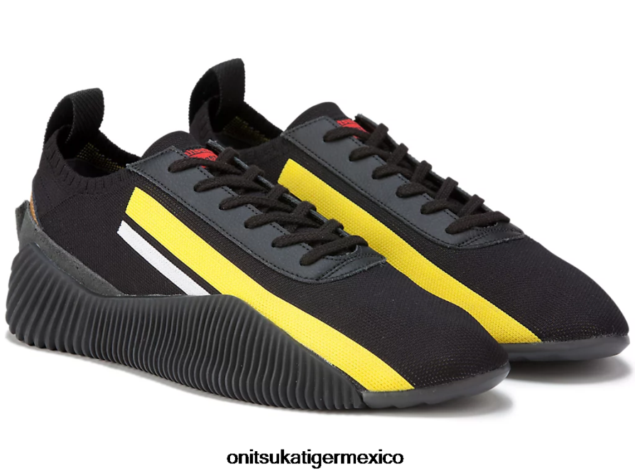 Onitsuka Tiger zapatos 4P8D6N246 negro/amarillo vibrante unisexo tejido acromount