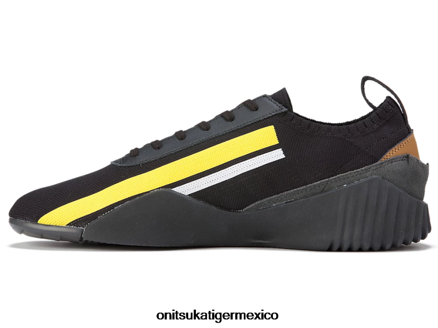 Onitsuka Tiger zapatos 4P8D6N246 negro/amarillo vibrante unisexo tejido acromount