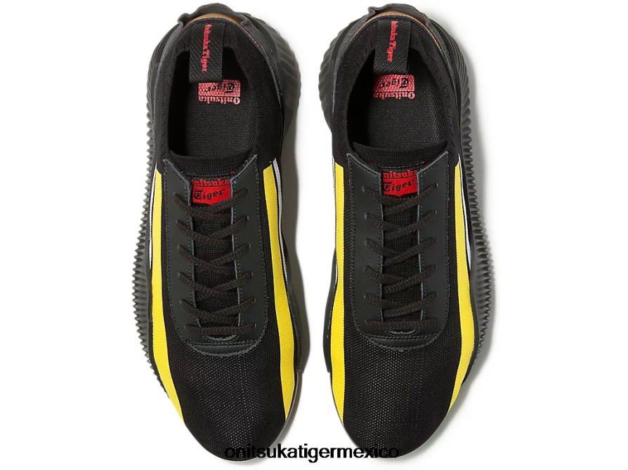 Onitsuka Tiger zapatos 4P8D6N246 negro/amarillo vibrante unisexo tejido acromount