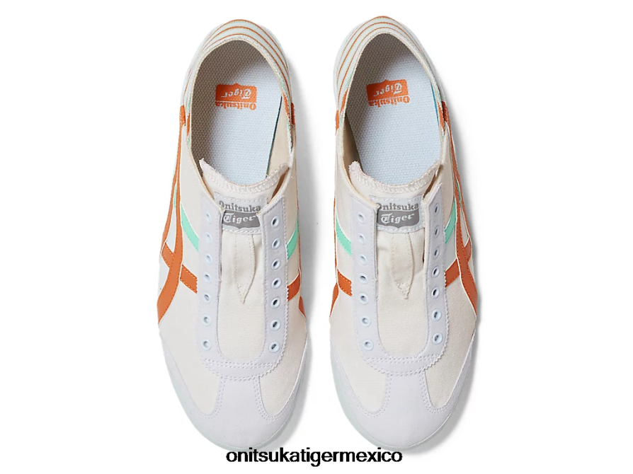 Onitsuka Tiger zapatos 4P8D6N25 blanco/naranja óxido unisexo méxico 66 paraty
