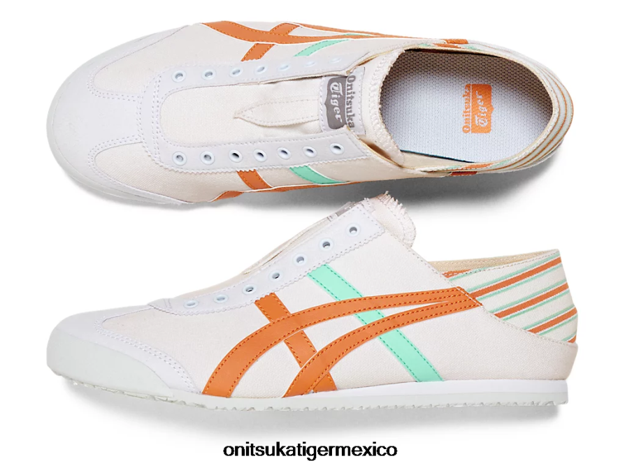 Onitsuka Tiger zapatos 4P8D6N25 blanco/naranja óxido unisexo méxico 66 paraty