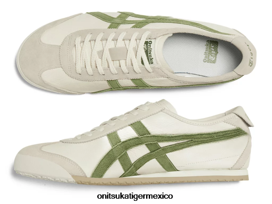 Onitsuka Tiger zapatos 4P8D6N26 abedul/verde unisexo méxico 66 vin