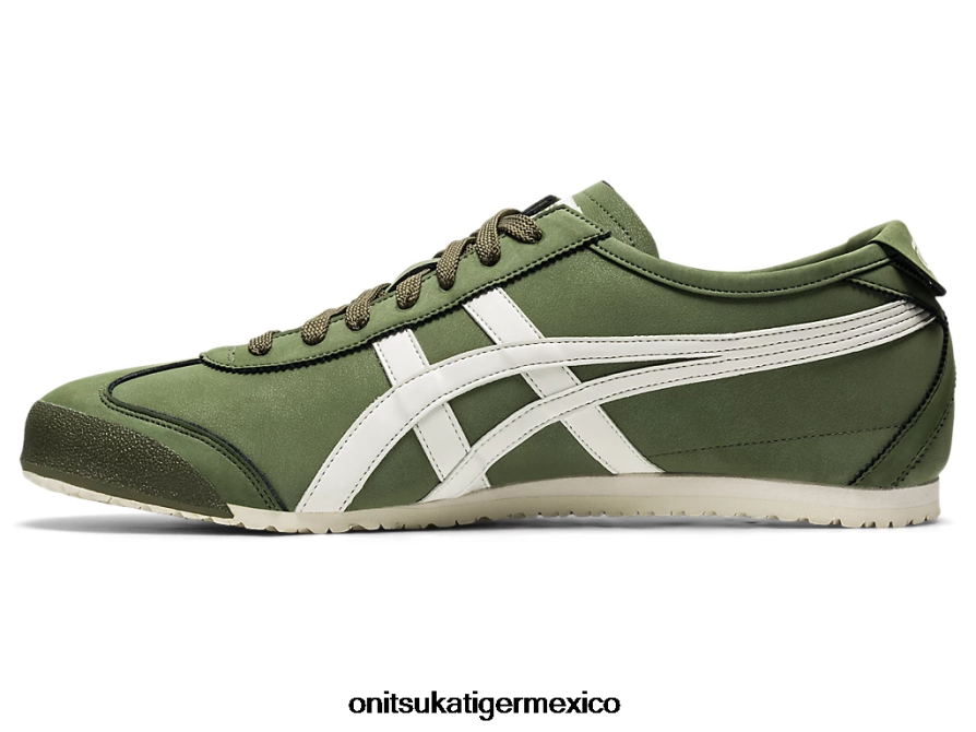 Onitsuka Tiger zapatos 4P8D6N260 verde manto/crema unisexo México 66