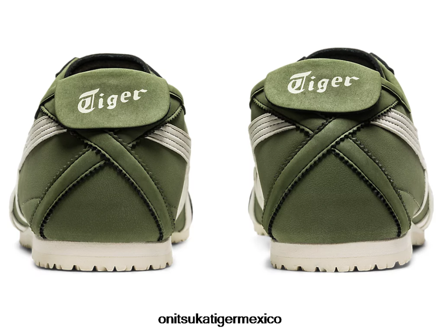 Onitsuka Tiger zapatos 4P8D6N260 verde manto/crema unisexo México 66