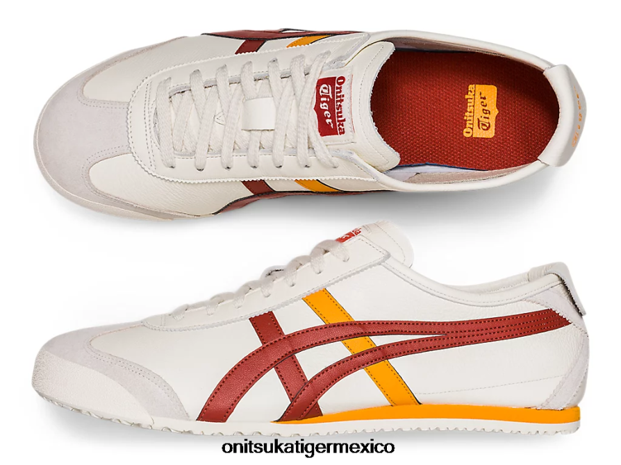 Onitsuka Tiger zapatos 4P8D6N261 café con leche de crema/especias unisexo México 66