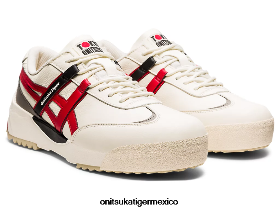 Onitsuka Tiger zapatos 4P8D6N265 crema/rojo clásico unisexo delegación ex