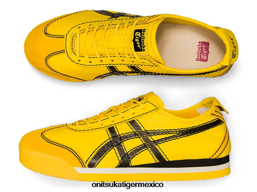 Onitsuka Tiger zapatos 4P8D6N270 tai chi amarillo/negro unisexo méxico 66 sd pf