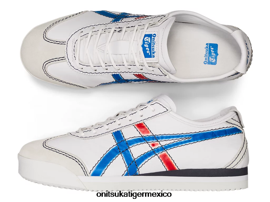 Onitsuka Tiger zapatos 4P8D6N274 blanco/azul directorio unisexo méxico 66 sd pf