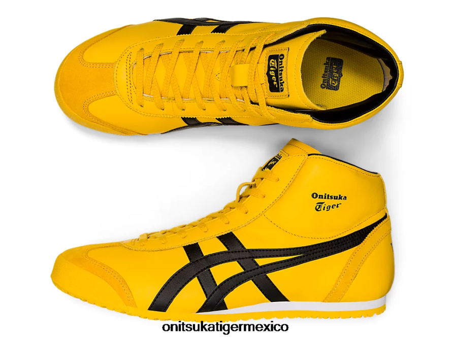 Onitsuka Tiger zapatos 4P8D6N276 tai chi amarillo/negro unisexo México medio corredor