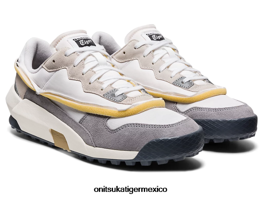 Onitsuka Tiger zapatos 4P8D6N330 blanco/chapa de roca unisexo corredor de mezcla